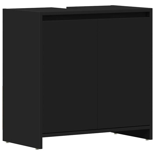 Bathroom Cabinet Black 60x33x61 cm Engineered Wood Bathroom Cabinet Black 60x33x61 cm Engineered Wood