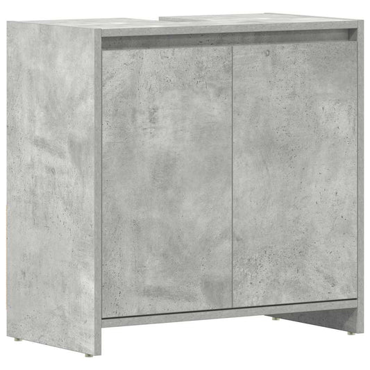 Bathroom Cabinet Concrete Grey 60x33x61 cm Engineered Wood Bathroom Cabinet Concrete Grey 60x33x61 cm Engineered Wood