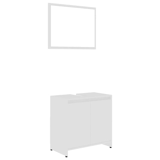 Bathroom Furniture Set White Engineered Wood Bathroom Furniture Set White Engineered Wood