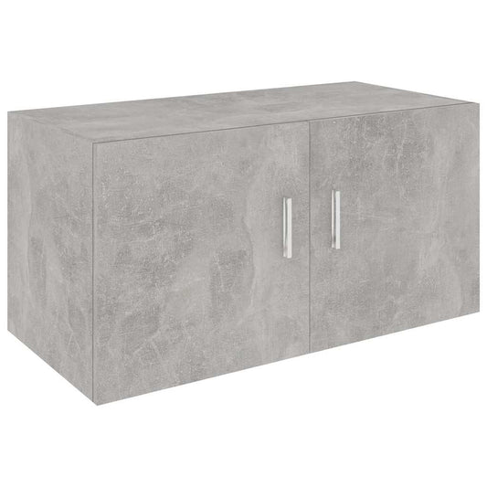 802799 vidaXL Wall Mounted Cabinet Concrete Grey 80x39x40 cm Engineered Wood 802799 vidaXL Wall Mounted Cabinet Concrete Grey 80x39x40 cm Engineered Wood