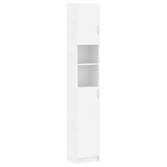 802876 vidaXL Bathroom Cabinet White 32x25,5x190 cm Engineered Wood 802876 vidaXL Bathroom Cabinet White 32x25,5x190 cm Engineered Wood