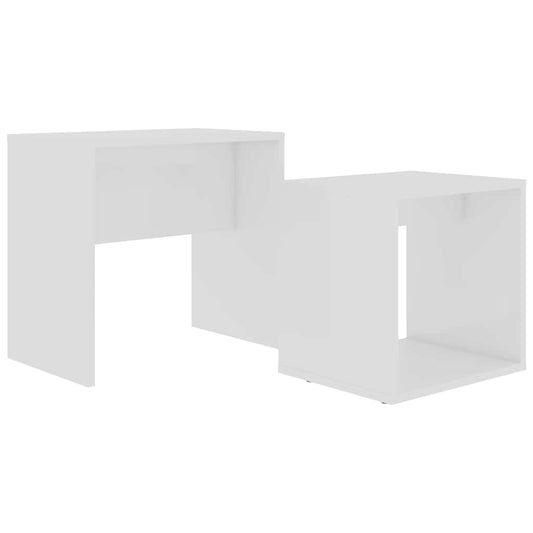 Coffee Table Set White 48x30x45 cm Engineered Wood Coffee Table Set White 48x30x45 cm Engineered Wood