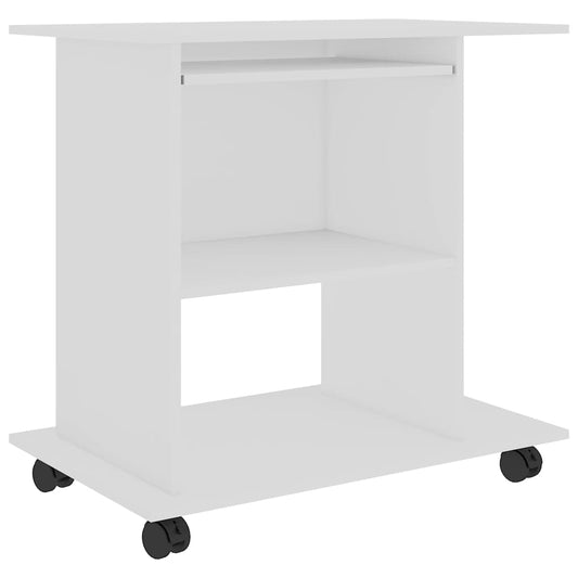 802894 vidaXL Computer Desk White 80x50x75 cm Engineered Wood 802894 vidaXL Computer Desk White 80x50x75 cm Engineered Wood