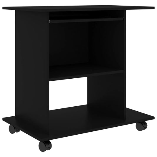 Computer Desk Black 80x50x75 cm Engineered Wood Computer Desk Black 80x50x75 cm Engineered Wood