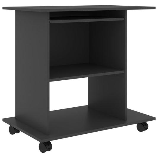 Computer Desk Grey 80x50x75 cm Engineered Wood Computer Desk Grey 80x50x75 cm Engineered Wood