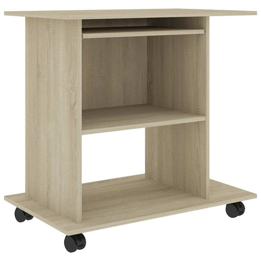 802897 vidaXL Computer Desk Sonoma Oak 80x50x75 cm Engineered Wood 802897 vidaXL Computer Desk Sonoma Oak 80x50x75 cm Engineered Wood