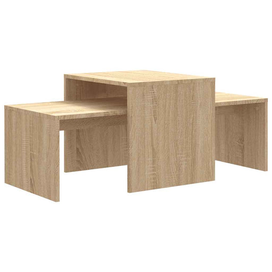 Coffee Table Set Sonoma Oak 100x48x40 cm Engineered Wood Coffee Table Set Sonoma Oak 100x48x40 cm Engineered Wood