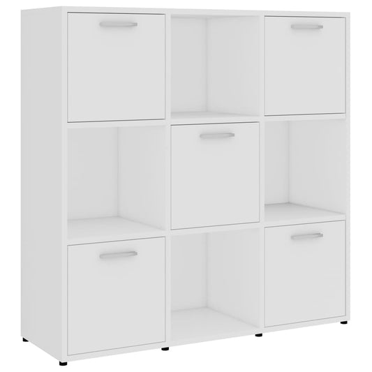 Book Cabinet White 90x30x90 cm Engineered Wood Book Cabinet White 90x30x90 cm Engineered Wood