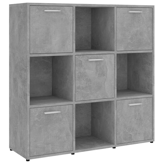 Book Cabinet Concrete Grey 90x30x90 cm Engineered Wood Book Cabinet Concrete Grey 90x30x90 cm Engineered Wood