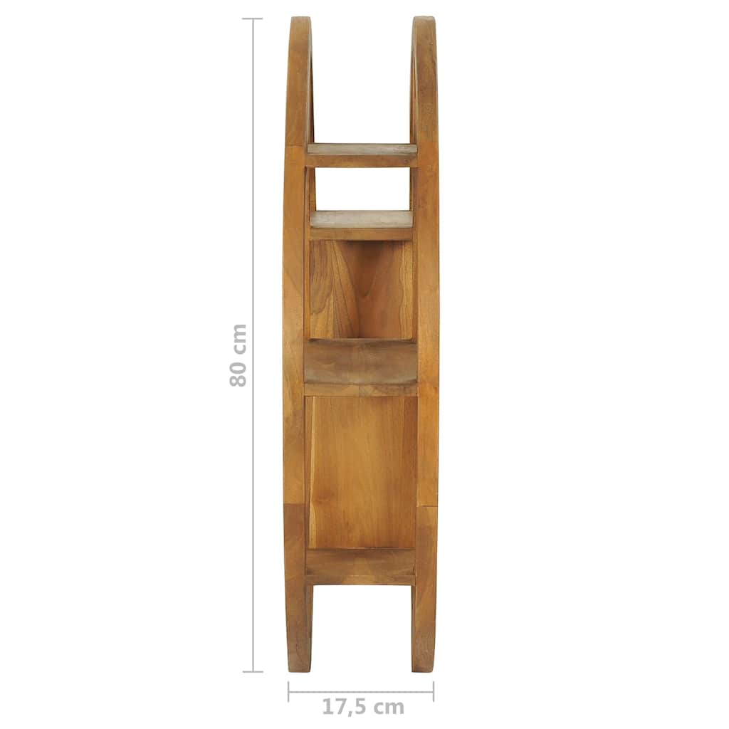 320771 vidaXL Yin Yang Wall Shelf 80x17,5x80 cm Solid Teak Wood