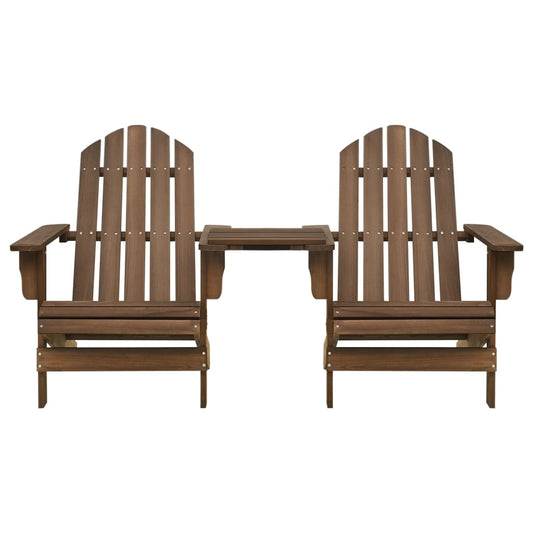 Garden Adirondack Chair Solid Fir Wood Brown Garden Adirondack Chair Solid Fir Wood Brown