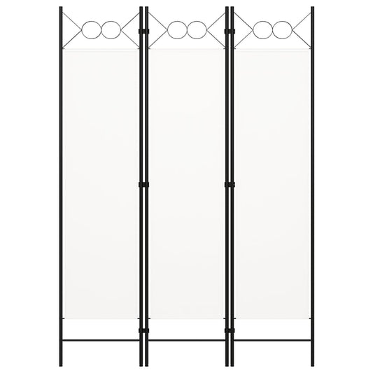 320699 vidaXL 3-Panel Room Divider White 120x180 cm 320699 vidaXL 3-Panel Room Divider White 120x180 cm