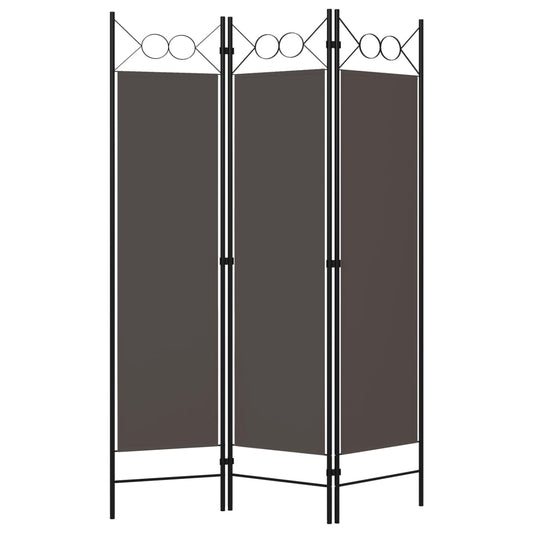 320701 vidaXL 3-Panel Room Divider Anthracite 120x180 cm 320701 vidaXL 3-Panel Room Divider Anthracite 120x180 cm