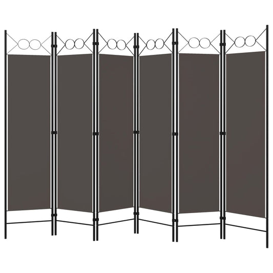 320713 vidaXL 6-Panel Room Divider Anthracite 240x180 cm 320713 vidaXL 6-Panel Room Divider Anthracite 240x180 cm
