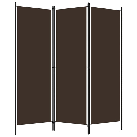 320716 vidaXL 3-Panel Room Divider Brown 150x180 cm 320716 vidaXL 3-Panel Room Divider Brown 150x180 cm