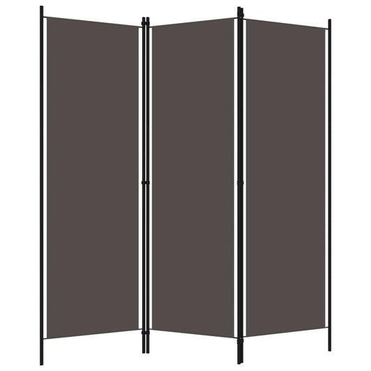 320717 vidaXL 3-Panel Room Divider Anthracite 150x180 cm 320717 vidaXL 3-Panel Room Divider Anthracite 150x180 cm