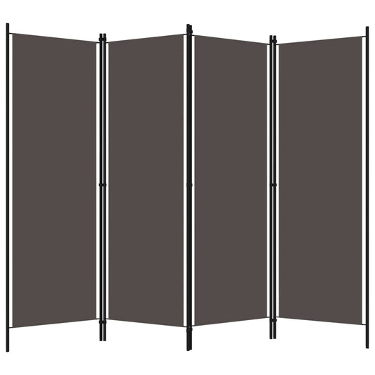 320721 vidaXL 4-Panel Room Divider Anthracite 200x180 cm 320721 vidaXL 4-Panel Room Divider Anthracite 200x180 cm