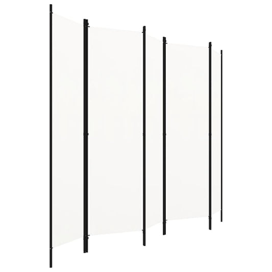 320723 vidaXL 5-Panel Room Divider White 250x180 cm 320723 vidaXL 5-Panel Room Divider White 250x180 cm