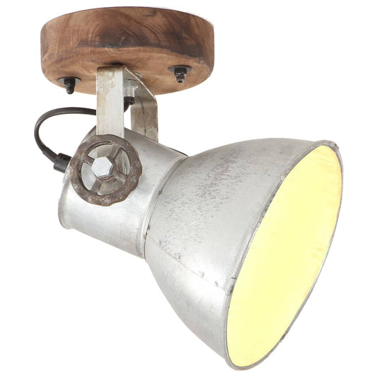 320504 vidaXL Industrial Wall/Ceiling Lamps 2 pcs Silver 20x25 cm E27 320504 vidaXL Industrial Wall/Ceiling Lamps 2 pcs Silver 20x25 cm E27