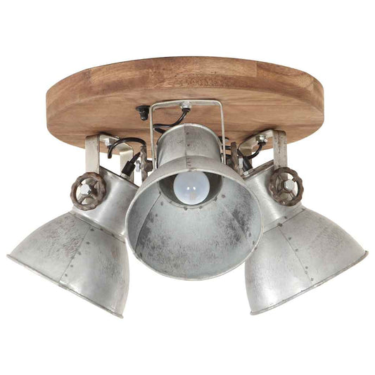 Industrial Ceiling Lamp 25 W Silver 42x27cm E27 Industrial Ceiling Lamp 25 W Silver 42x27cm E27