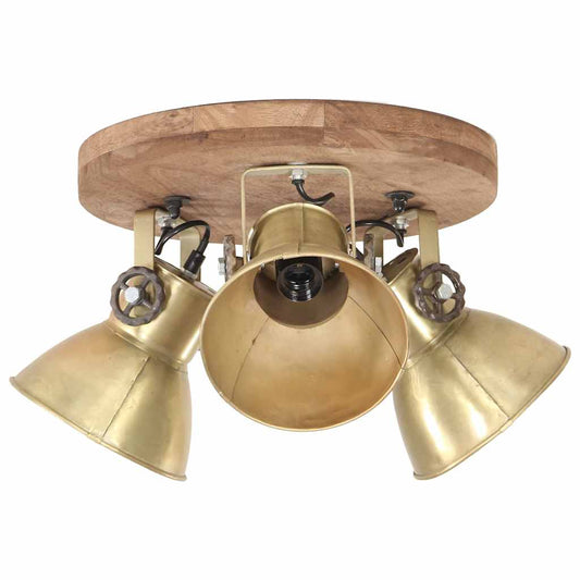 Industrial Ceiling Lamp 25 W Brass 42x27cm E27 Industrial Ceiling Lamp 25 W Brass 42x27cm E27
