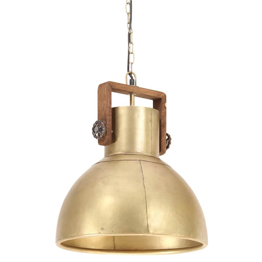 Industrial Hanging Lamp 25 W Brass Round 40 cm E27 Industrial Hanging Lamp 25 W Brass Round 40 cm E27