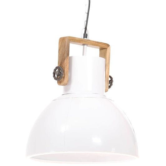 Industrial Hanging Lamp 25 W White Round 40 cm E27 Industrial Hanging Lamp 25 W White Round 40 cm E27