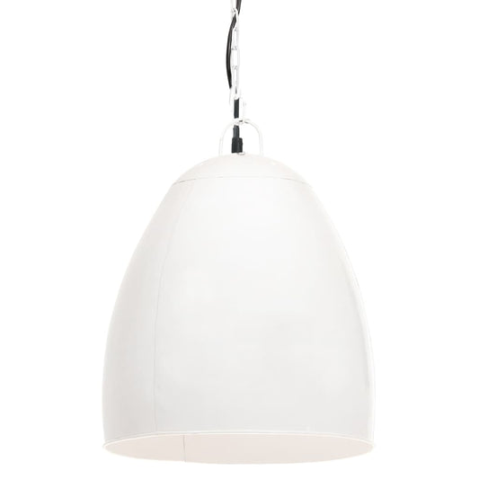Industrial Hanging Lamp 25 W White Round 42 cm E27 Industrial Hanging Lamp 25 W White Round 42 cm E27