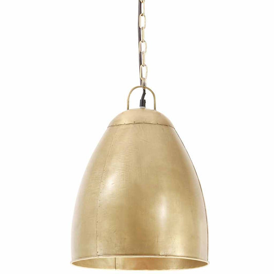 Industrial Hanging Lamp 25 W Brass Round 32 cm E27 Industrial Hanging Lamp 25 W Brass Round 32 cm E27