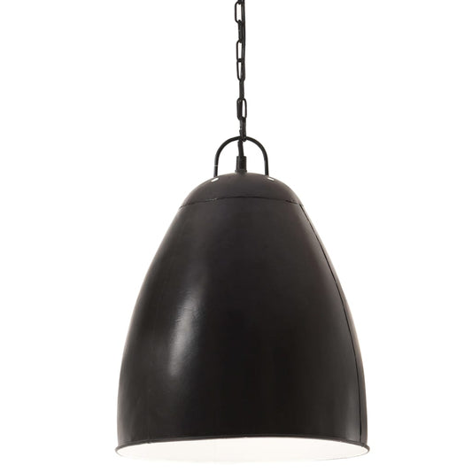 Industrial Hanging Lamp 25 W Black Round 32 cm E27 Industrial Hanging Lamp 25 W Black Round 32 cm E27