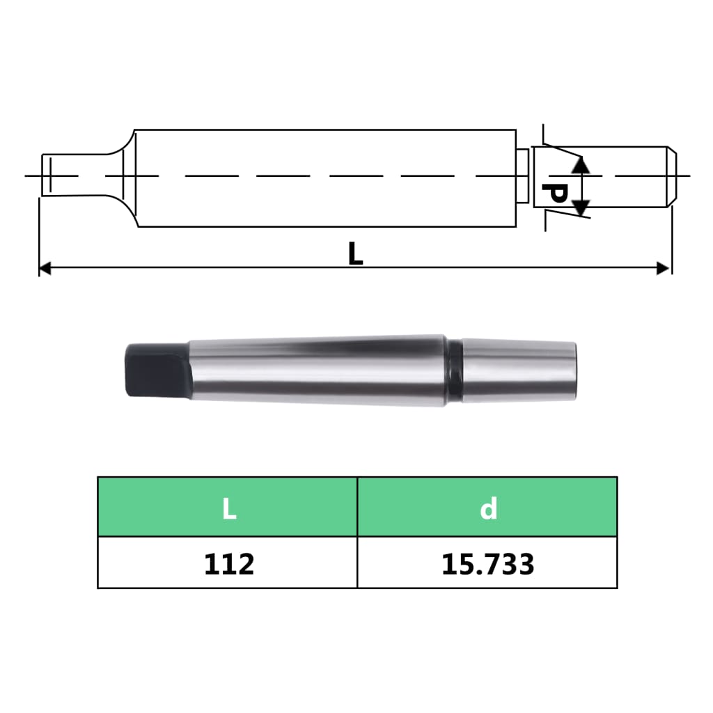 Quick Release Drill Chuck MT2-B16 with 13 mm Clamping Range