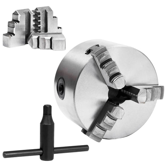 3 Jaw Self-Centering Lathe Chuck 100 mm Steel K11 100 3 Jaw Self-Centering Lathe Chuck 100 mm Steel K11 100