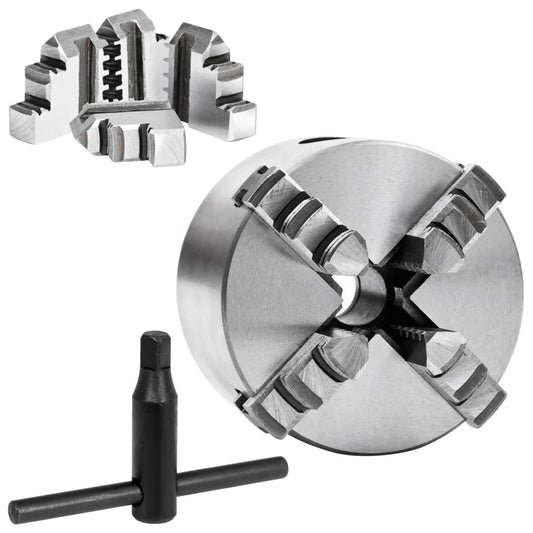 4 Jaw Self-Centering Lathe Chuck 80 mm Steel K12 80 4 Jaw Self-Centering Lathe Chuck 80 mm Steel K12 80