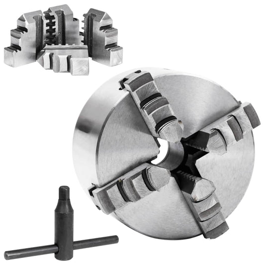 4 Jaw Self-Centering Lathe Chuck 100 mm Steel K12 100 4 Jaw Self-Centering Lathe Chuck 100 mm Steel K12 100
