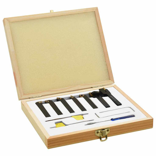 146717 vidaXL 12 Pieces Indexable Turning Tool Set 8x8 mm 70 mm 146717 vidaXL 12 Pieces Indexable Turning Tool Set 8x8 mm 70 mm