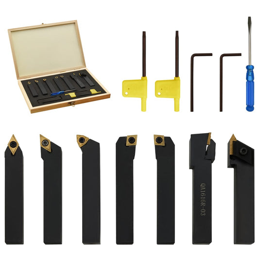 146719 vidaXL 12 Pieces Indexable Turning Tool Set 16x16 mm 100 mm 146719 vidaXL 12 Pieces Indexable Turning Tool Set 16x16 mm 100 mm
