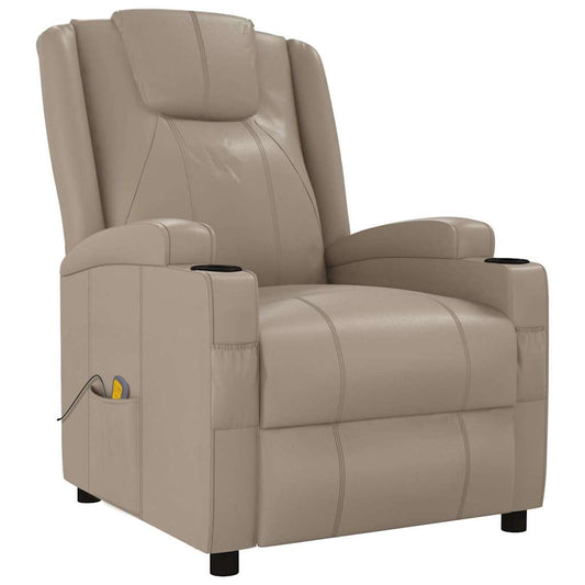 Massage Chair Cappuccino Faux Leather Massage Chair Cappuccino Faux Leather