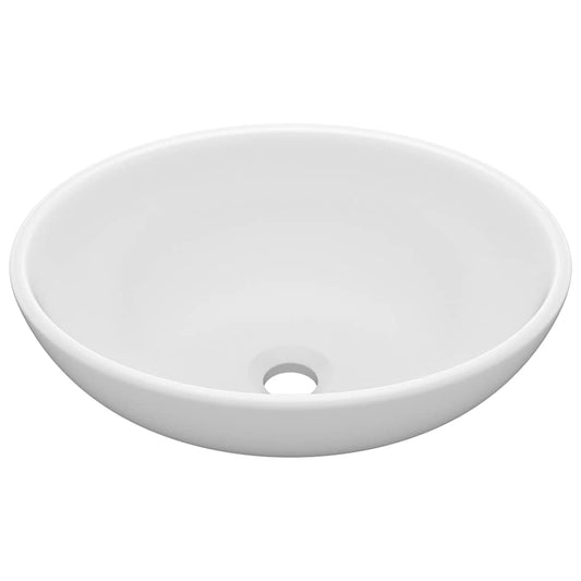 146921 vidaXL Luxury Basin Oval-shaped Matt White 40x33 cm Ceramic 146921 vidaXL Luxury Basin Oval-shaped Matt White 40x33 cm Ceramic