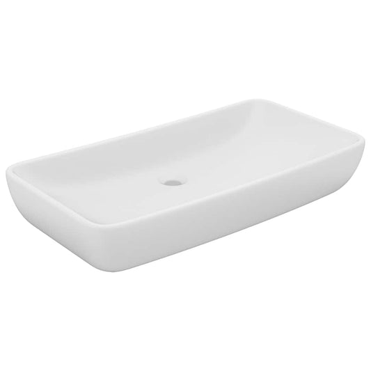 146954 vidaXL Luxury Basin Rectangular Matt White 71x38 cm Ceramic 146954 vidaXL Luxury Basin Rectangular Matt White 71x38 cm Ceramic
