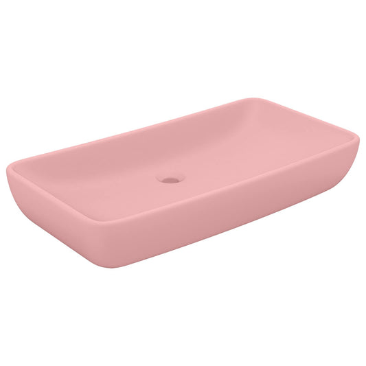 146955 vidaXL Luxury Basin Rectangular Matt Pink 71x38 cm Ceramic 146955 vidaXL Luxury Basin Rectangular Matt Pink 71x38 cm Ceramic