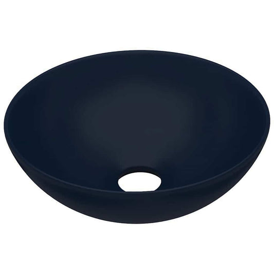 Bathroom Sink Ceramic Dark Blue Round Bathroom Sink Ceramic Dark Blue Round