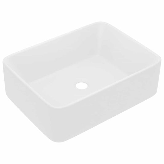 147042 vidaXL Luxury Wash Basin Matt White 41x30x12 cm Ceramic 147042 vidaXL Luxury Wash Basin Matt White 41x30x12 cm Ceramic