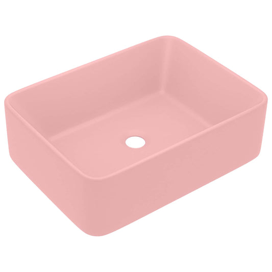 147043 vidaXL Luxury Wash Basin Matt Pink 41x30x12 cm Ceramic 147043 vidaXL Luxury Wash Basin Matt Pink 41x30x12 cm Ceramic