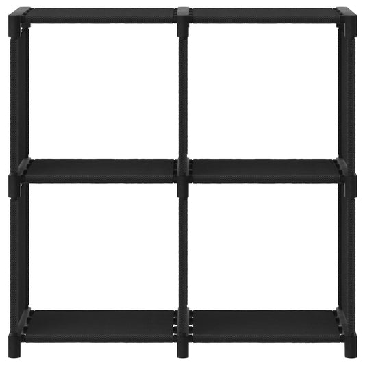 4-Cube Display Shelf Black 69x30x72.5 cm Fabric 4-Cube Display Shelf Black 69x30x72.5 cm Fabric
