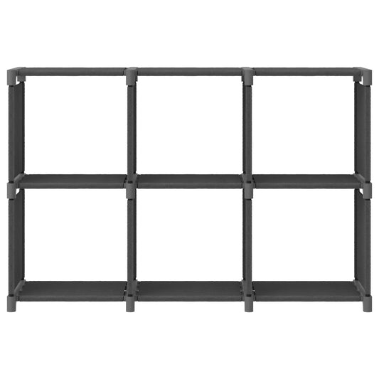 6-Cube Display Shelf Grey 103x30x72.5 cm Fabric 6-Cube Display Shelf Grey 103x30x72.5 cm Fabric