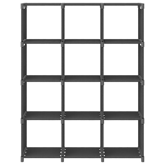 12-Cube Display Shelf Grey 103x30x141 cm Fabric 12-Cube Display Shelf Grey 103x30x141 cm Fabric