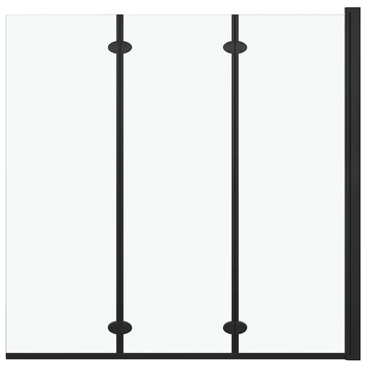 147191 vidaXL Folding Shower Enclosure 3 Panels ESG 130x138 cm Black 147191 vidaXL Folding Shower Enclosure 3 Panels ESG 130x138 cm Black