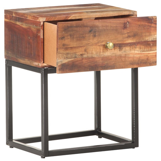 Bedside Table 40x30x50 cm Rough Acacia Wood Bedside Table 40x30x50 cm Rough Acacia Wood