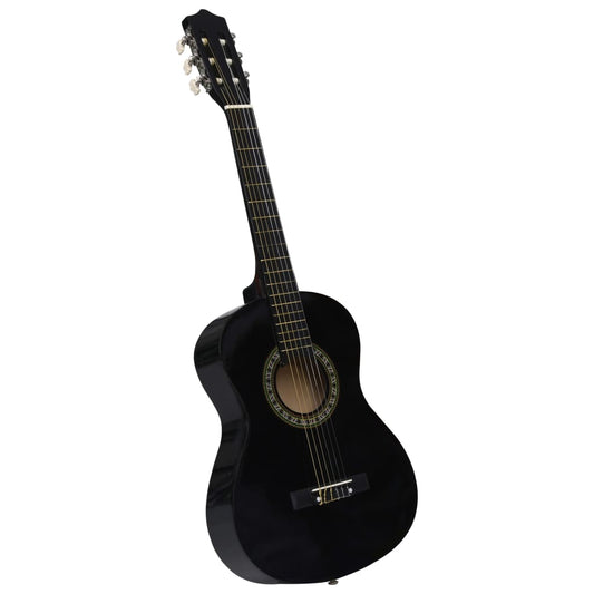 Classical Guitar for Beginner and Kid with Bag Black 1/2 34" Classical Guitar for Beginner and Kid with Bag Black 1/2 34"