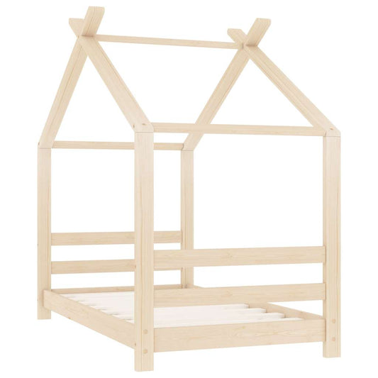 289607 vidaXL Kids Bed Frame Solid Pine Wood 70x140 cm 289607 vidaXL Kids Bed Frame Solid Pine Wood 70x140 cm